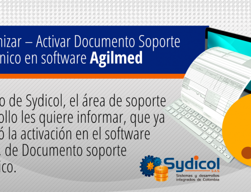Sincronizar – Activar Documento Soporte Electrónico en software Agilmed.